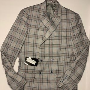 New Skinny Fit Double Breasted Blazer Medium